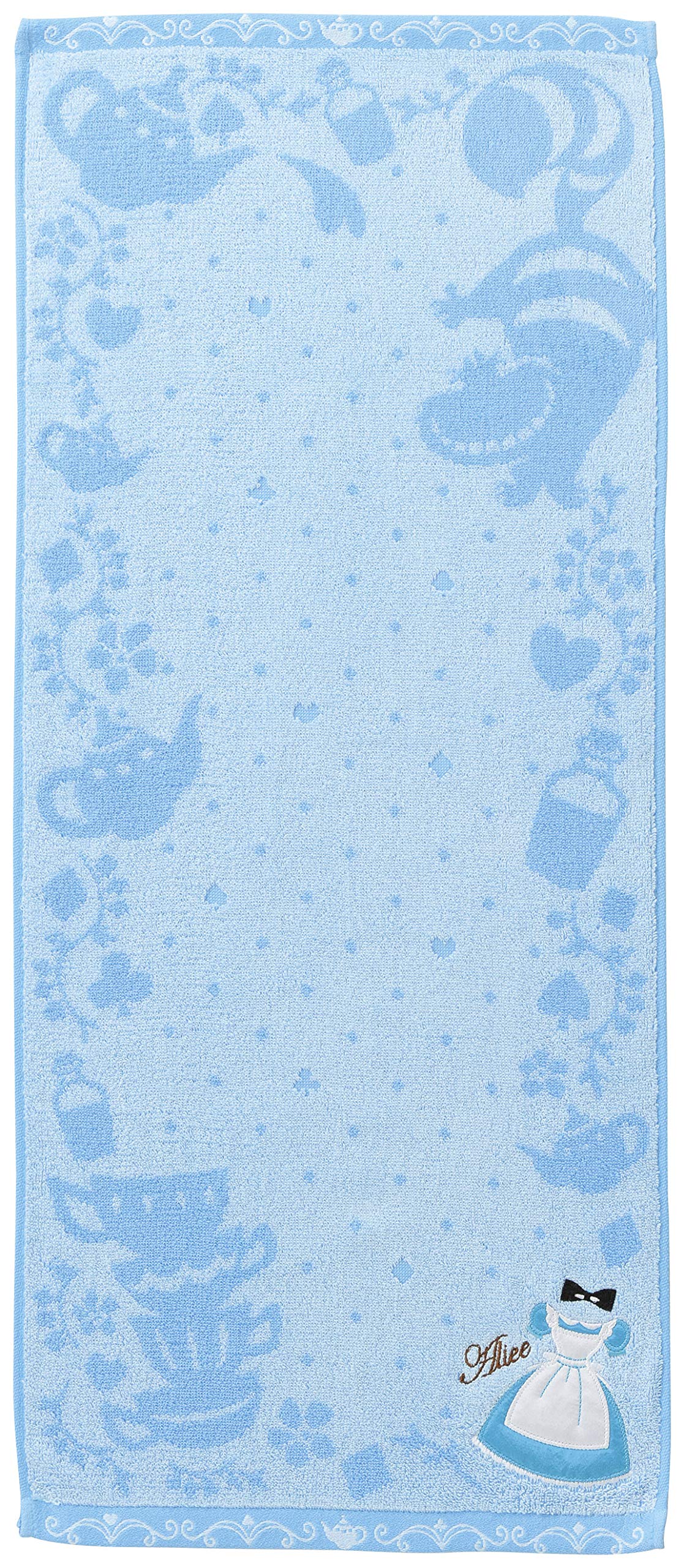 Marushin Disney Alice in Wonderland Face Towel 34x80cm with Embroidery
