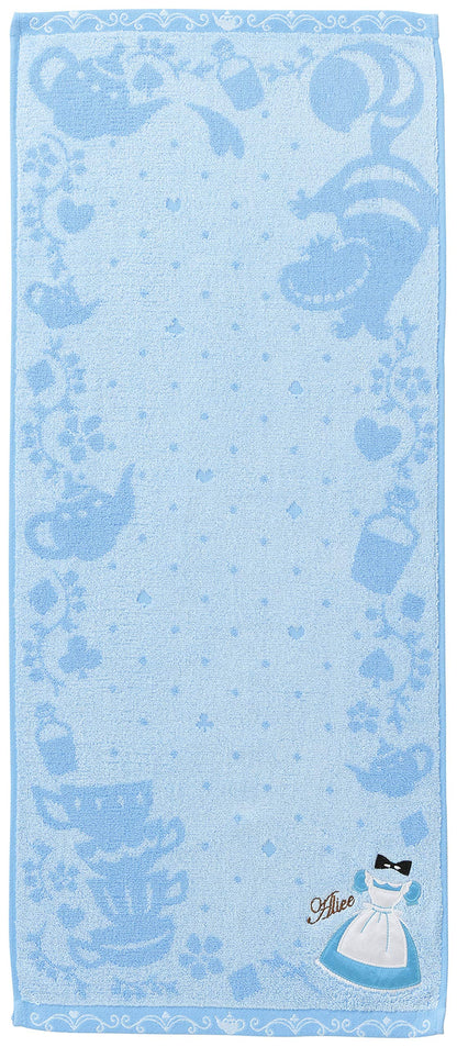 Marushin Disney Alice in Wonderland Face Towel 34x80cm with Embroidery