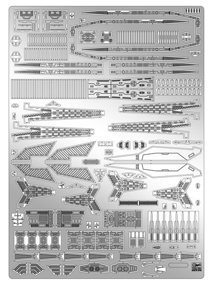 Hasegawa SDF-1 Macross Fortress Model Detail-Up Etching Parts 1/4000 Scale