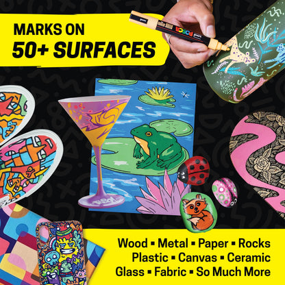 posca Water-Based Pen Fine Tip 15 Colors for Creative Projects