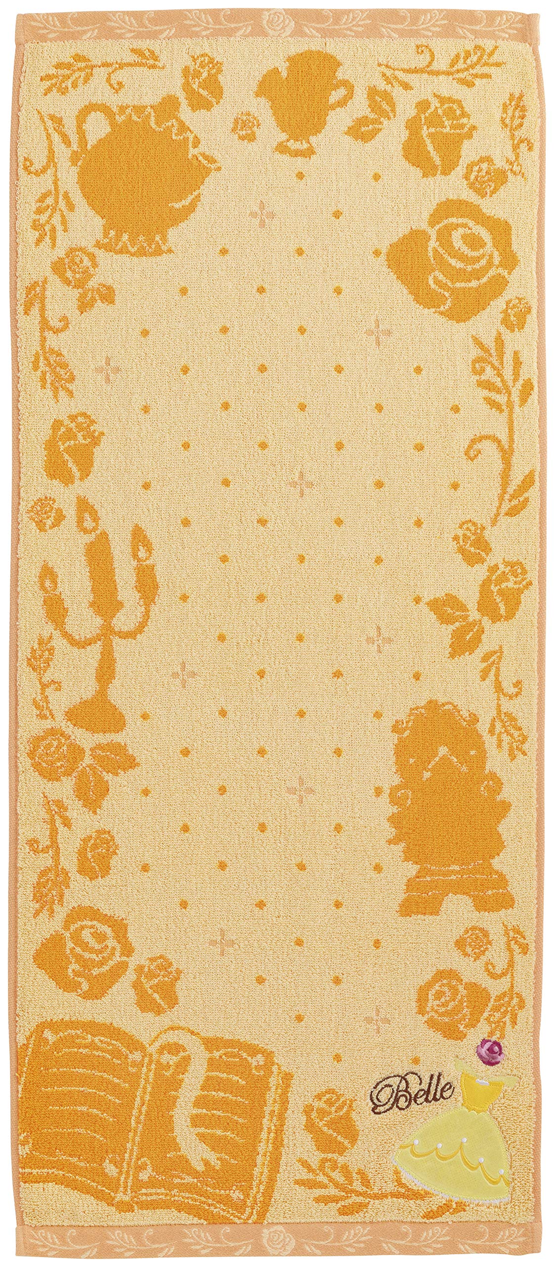 Marushin Disney Beauty and the Beast Face Towel with Belle Embroidery 34x80cm