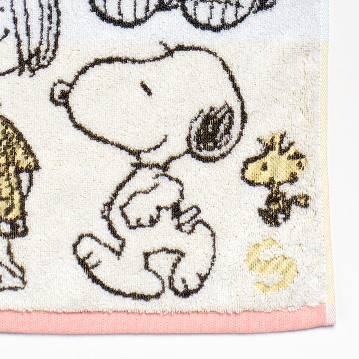 nishikawa Snoopy Face Towel 34x80cm Cotton 100% Washable White