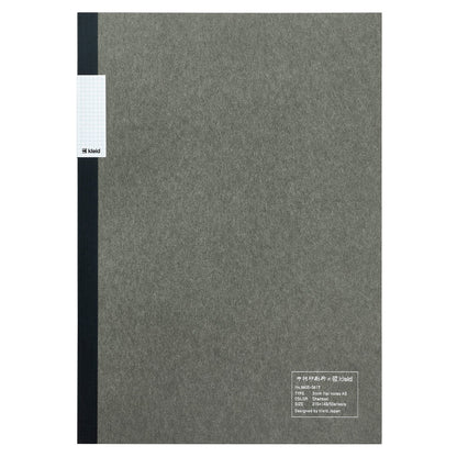 Kleid A5 2mm Graph Paper Notebook in Charcoal Color