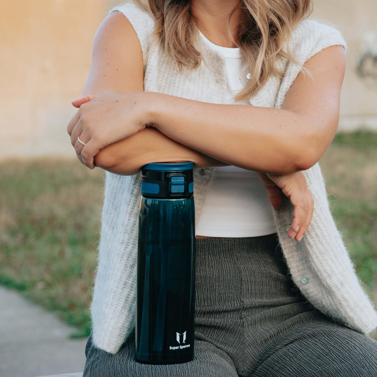 Super Sparrow Water Bottle 500ml with Straw BPA Free Tritan