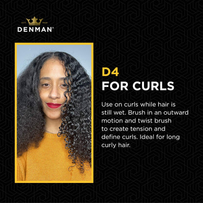Denman Hair Brush Black and Purple for Effortless Styling
