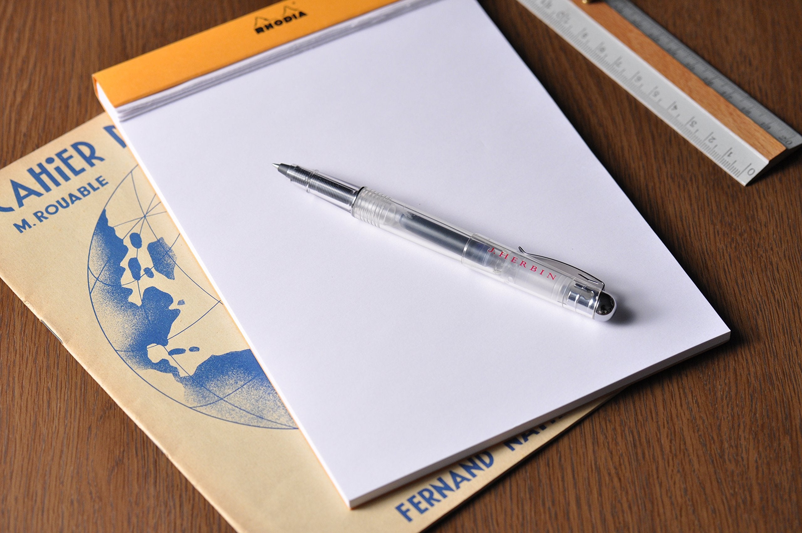 Herbin Rollerball Pen with Blue Ink Cartridge 0.5mm