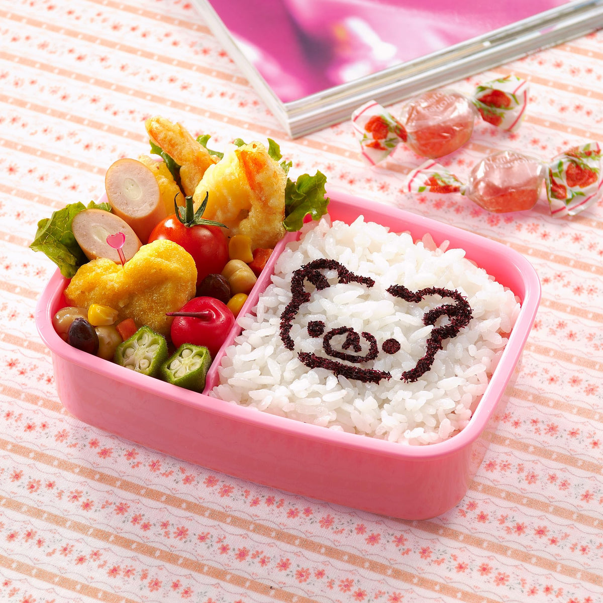 OSK Rilakkuma Furikake Plate Set 3-Piece