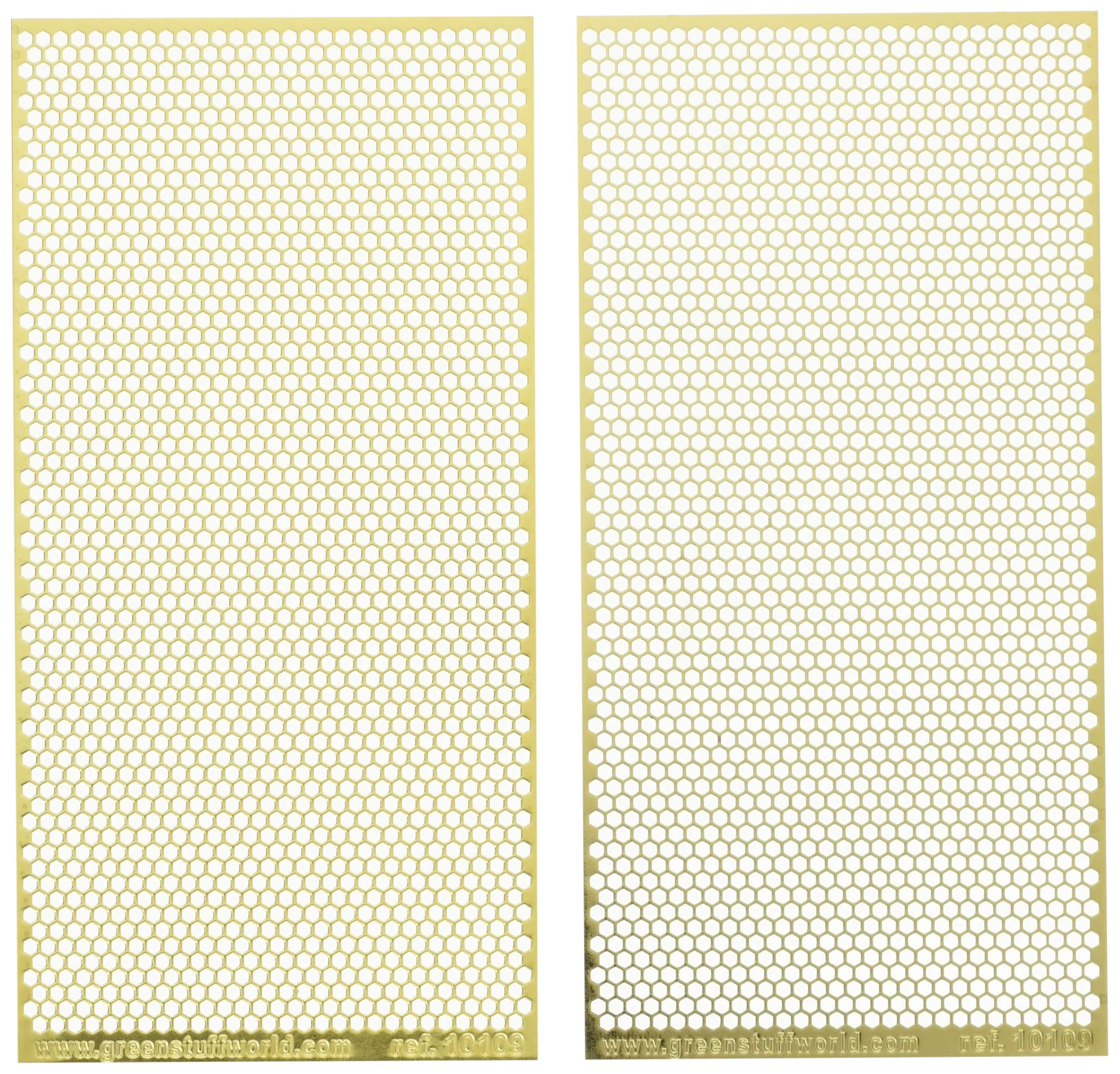 Green Stuff World Etching Mesh Plate 1mm Hexagon Model Parts