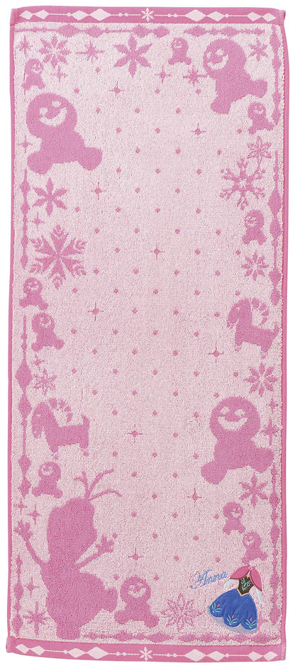 Marushin Disney Frozen Face Towel with Embroidery 34x80cm