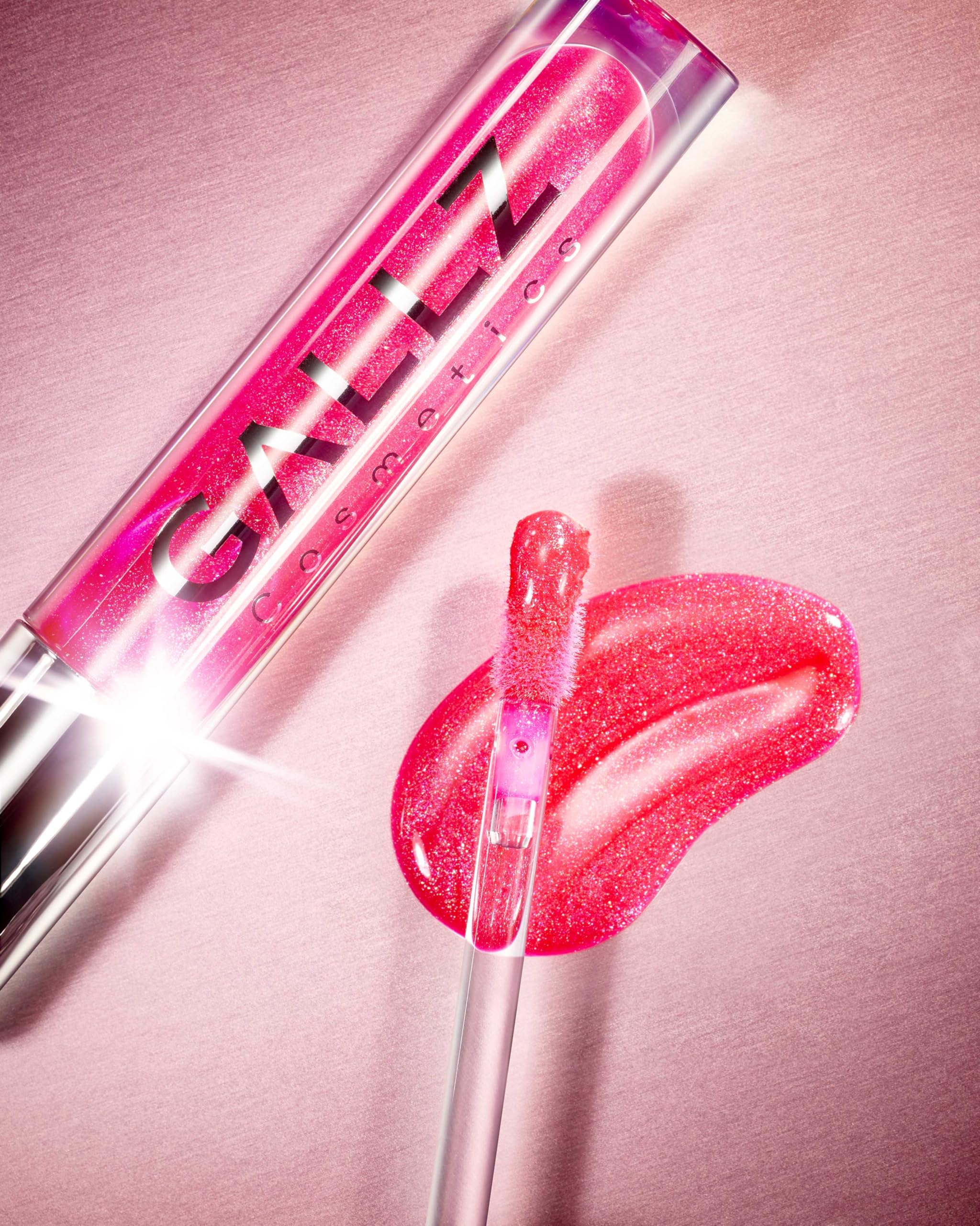 GALLZ Flashy Gloss 01 Hime Pink 2.8g Lip Gloss with Sparkle