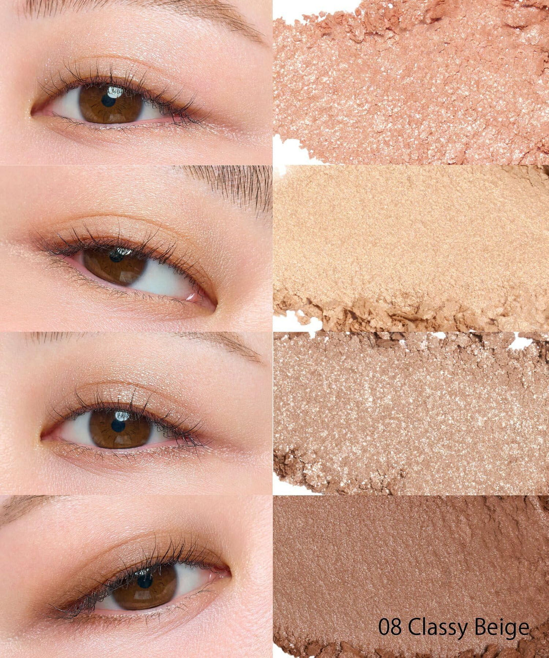 to/one Petal Float Eye Palette Classy Beige with Pearl Finish