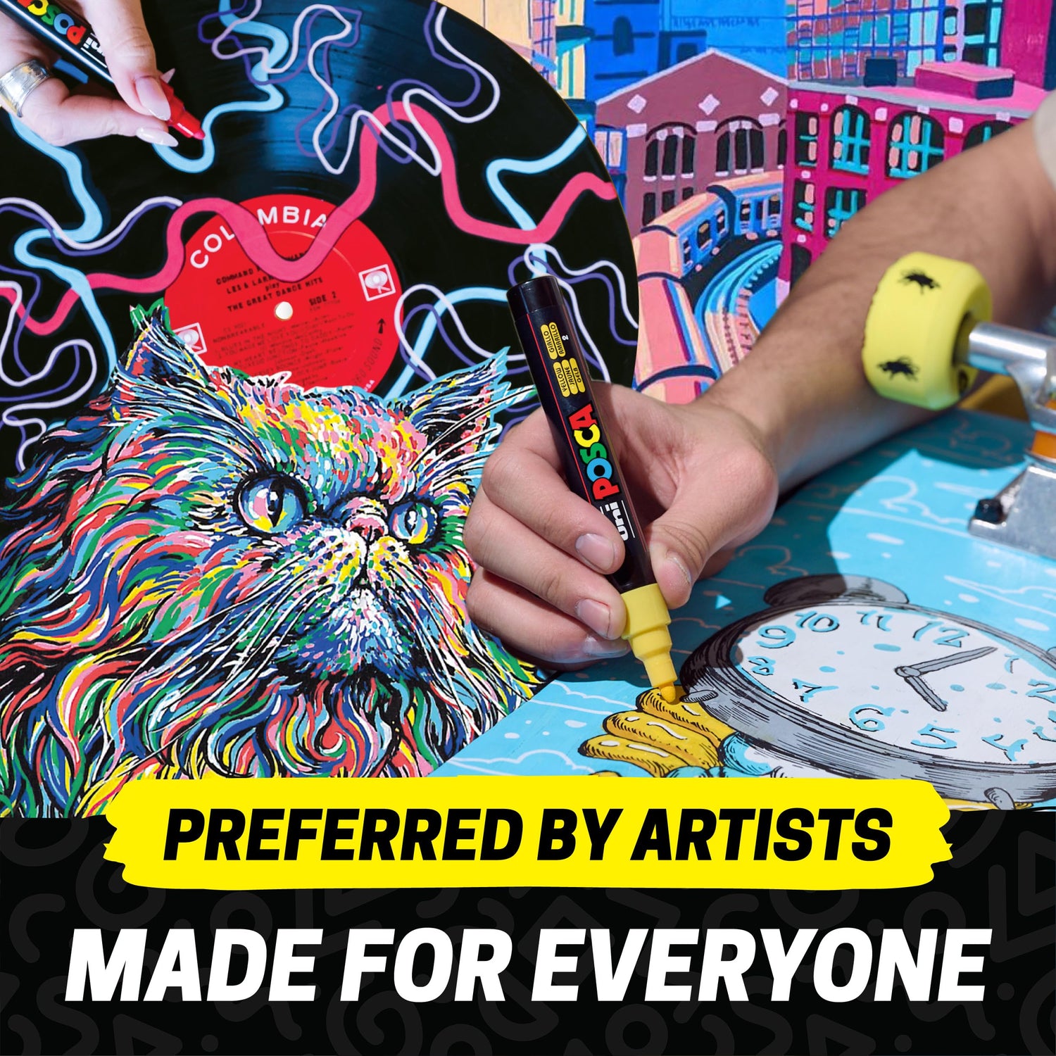 posca Water-Based Pen Fine Tip 15 Colors for Creative Projects