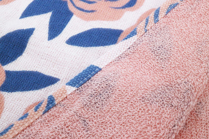 Marushin Polku Face Towel Rose 100% Cotton Soft and Cute Design