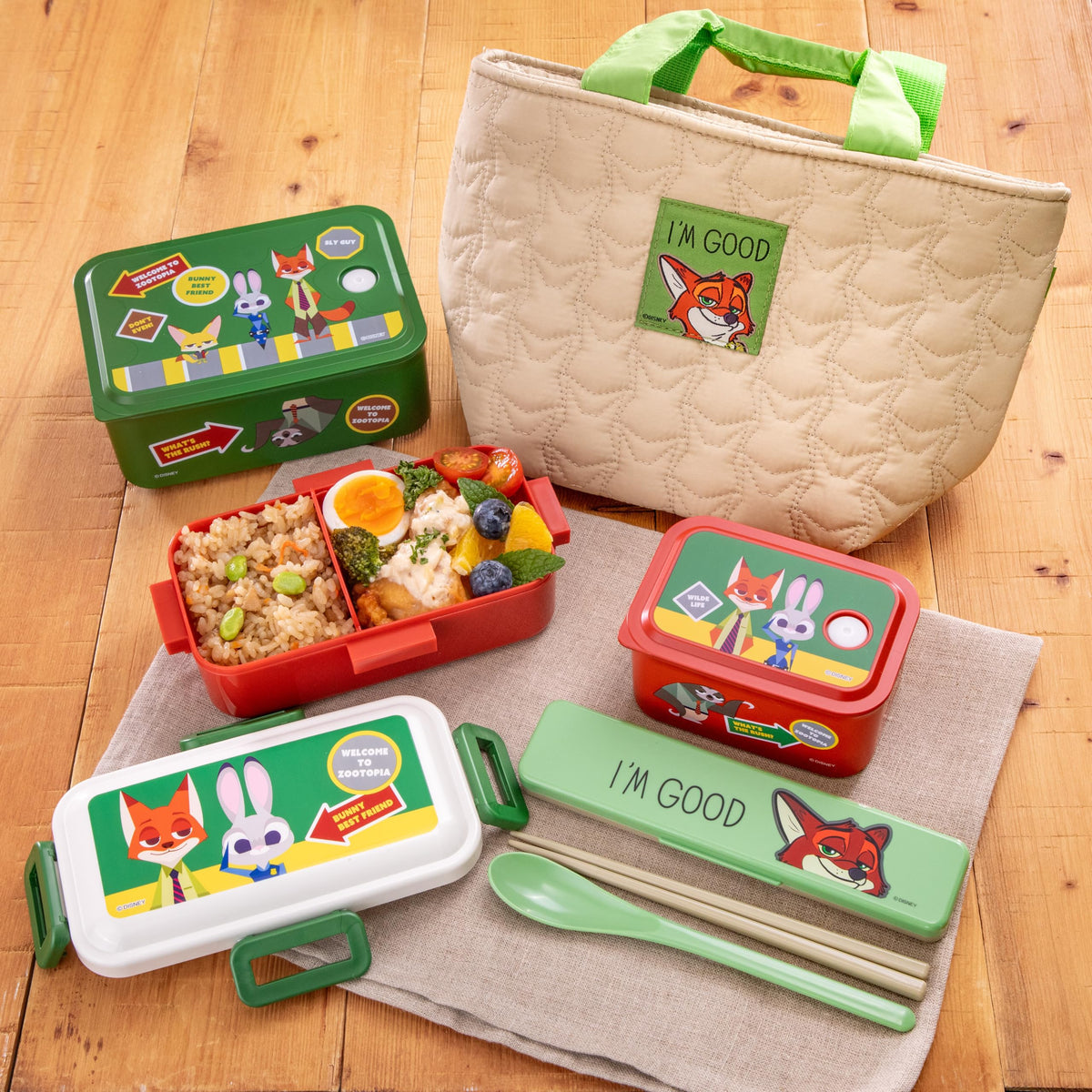 Skater Lunch Box M Size Disney Zootopia Microwave Safe 700ml