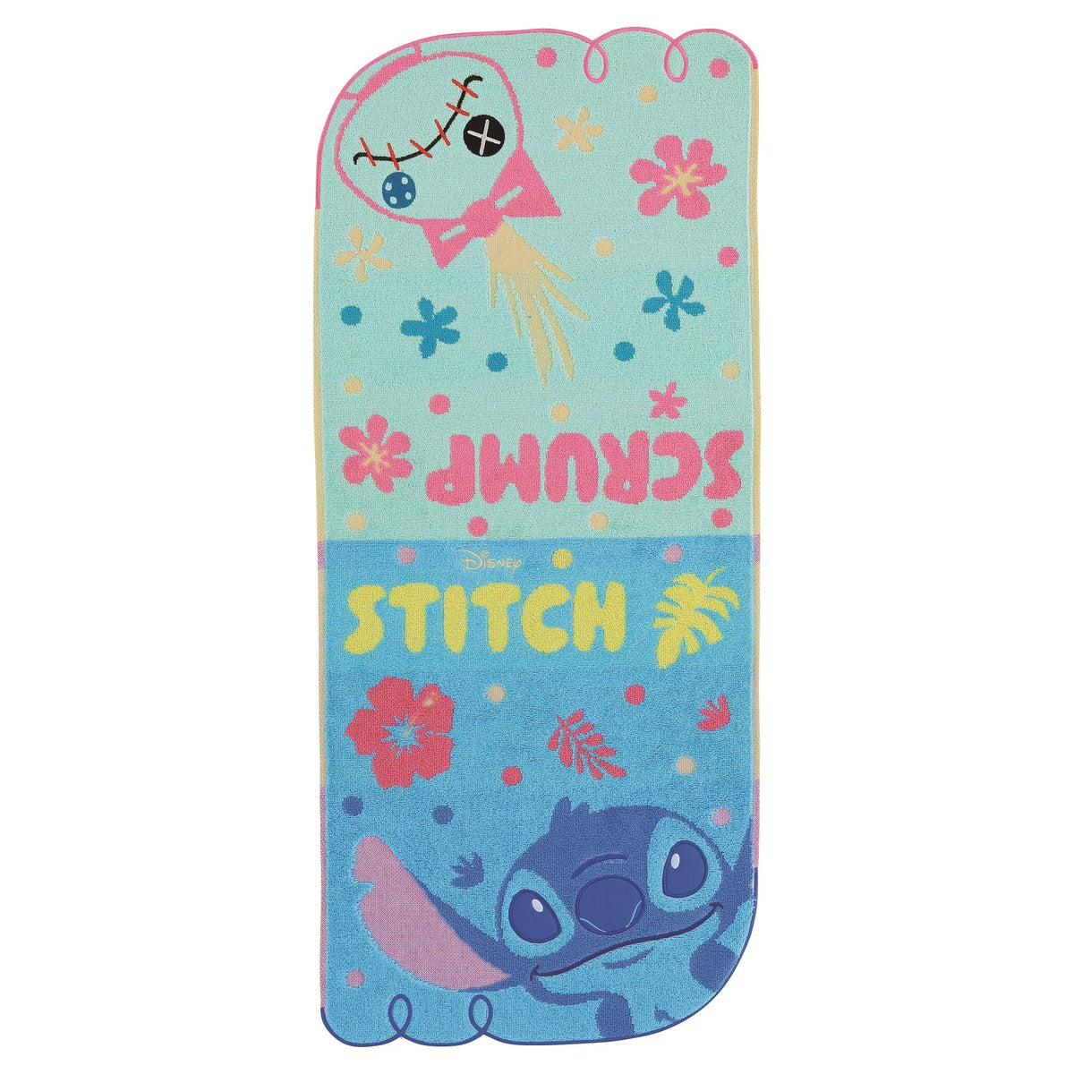Marushin Disney Stitch Face Towel Cute Design 100% Cotton