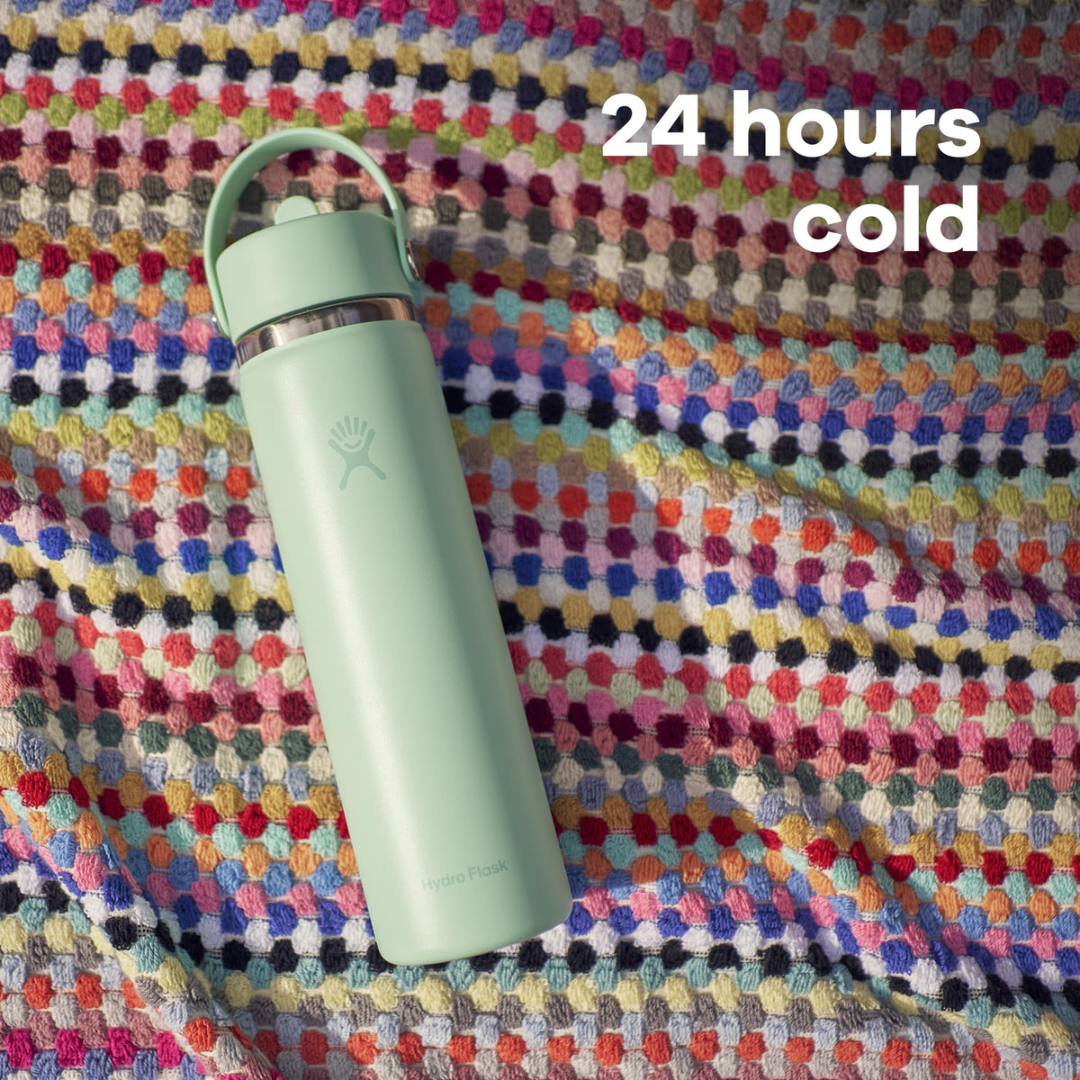 Hydro Flask Wide Mouth Flex Straw 24oz in Shell Gray