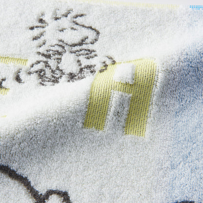 Nishikawa Snoopy Face Towel 34X80cm Lightweight and Absorbent Cotton