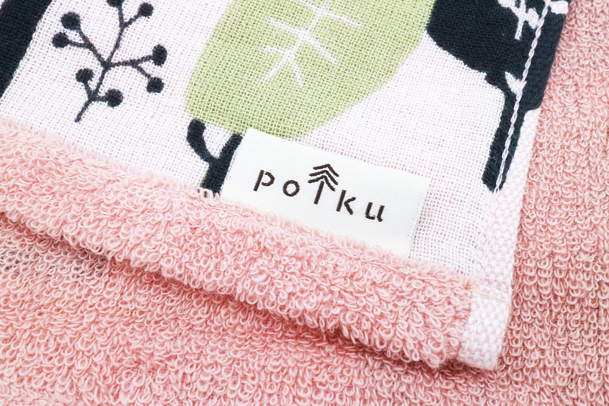 Marushin Polku Face Towel Soft Cotton 100% for Gentle Care