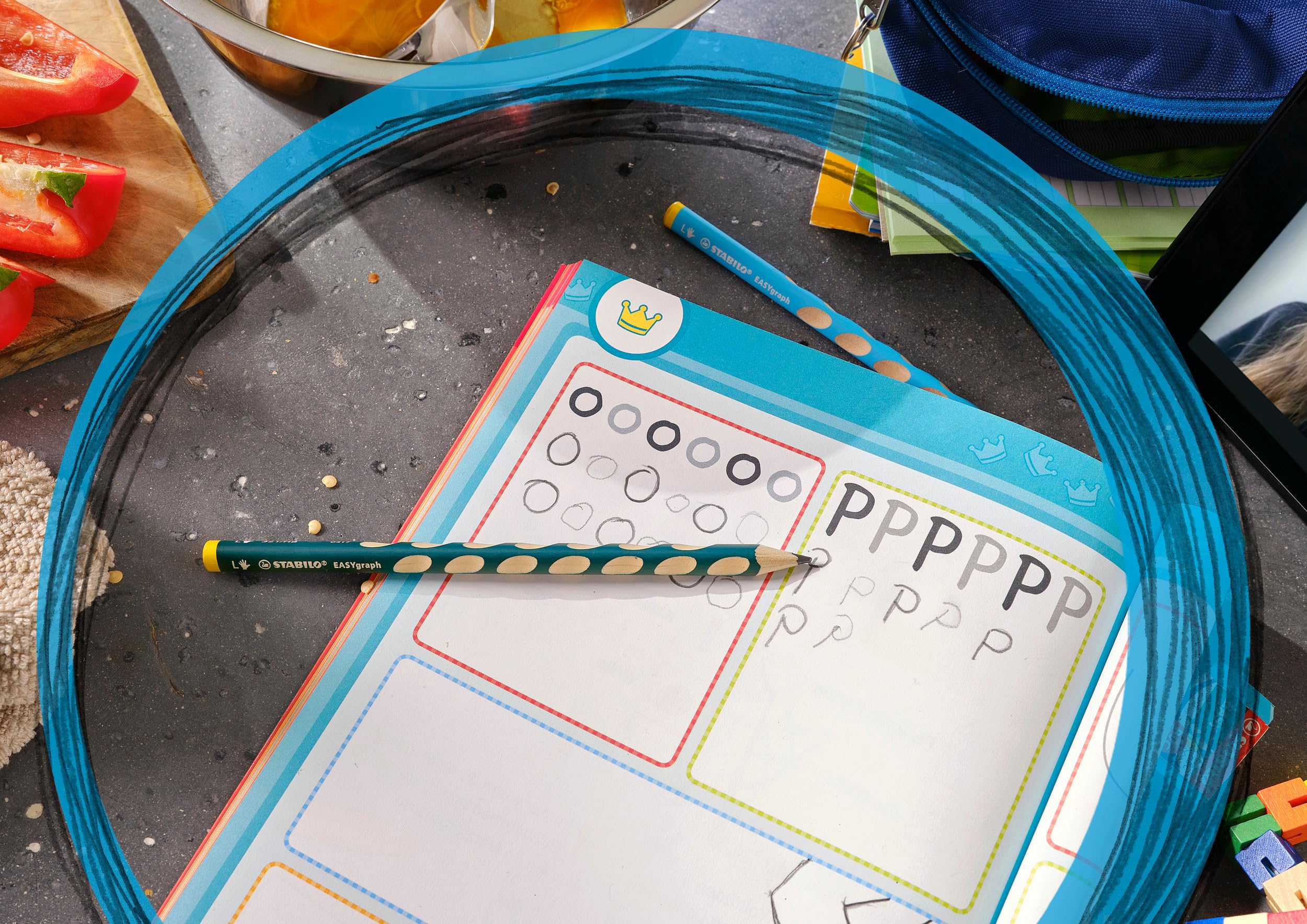 STABILO EasyGraph HB Learning Pencil for Right-Handed Kids Blue