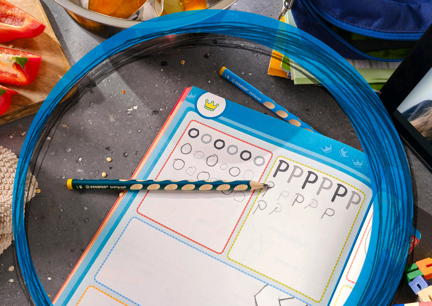 STABILO EasyGraph Learning Pencil Blue 2B for Right-Handed Kids