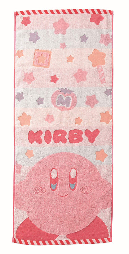 Marushin Face Towel Nintendo Kirby 34x80cm Soft and Absorbent
