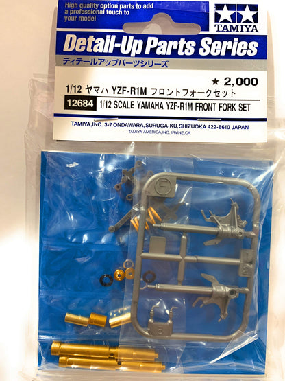 TAMIYA 1/12 Scale Model Detail Parts Set Yamaha YZF-R1M Front Fork