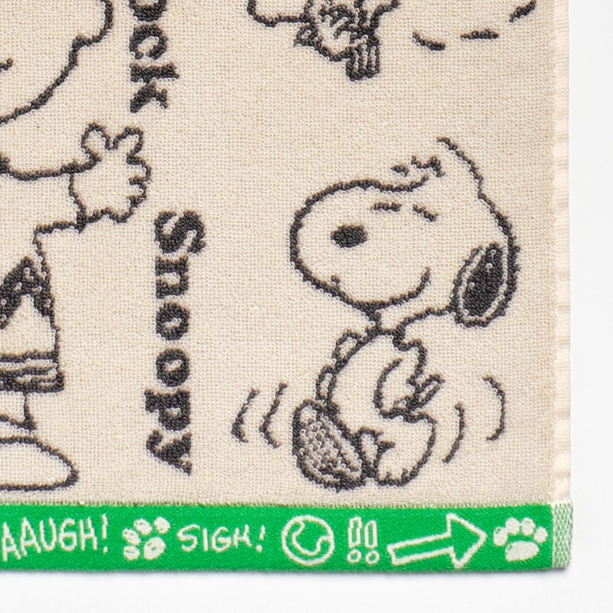 nishikawa Snoopy Face Towel 34x80cm Cotton Ivory