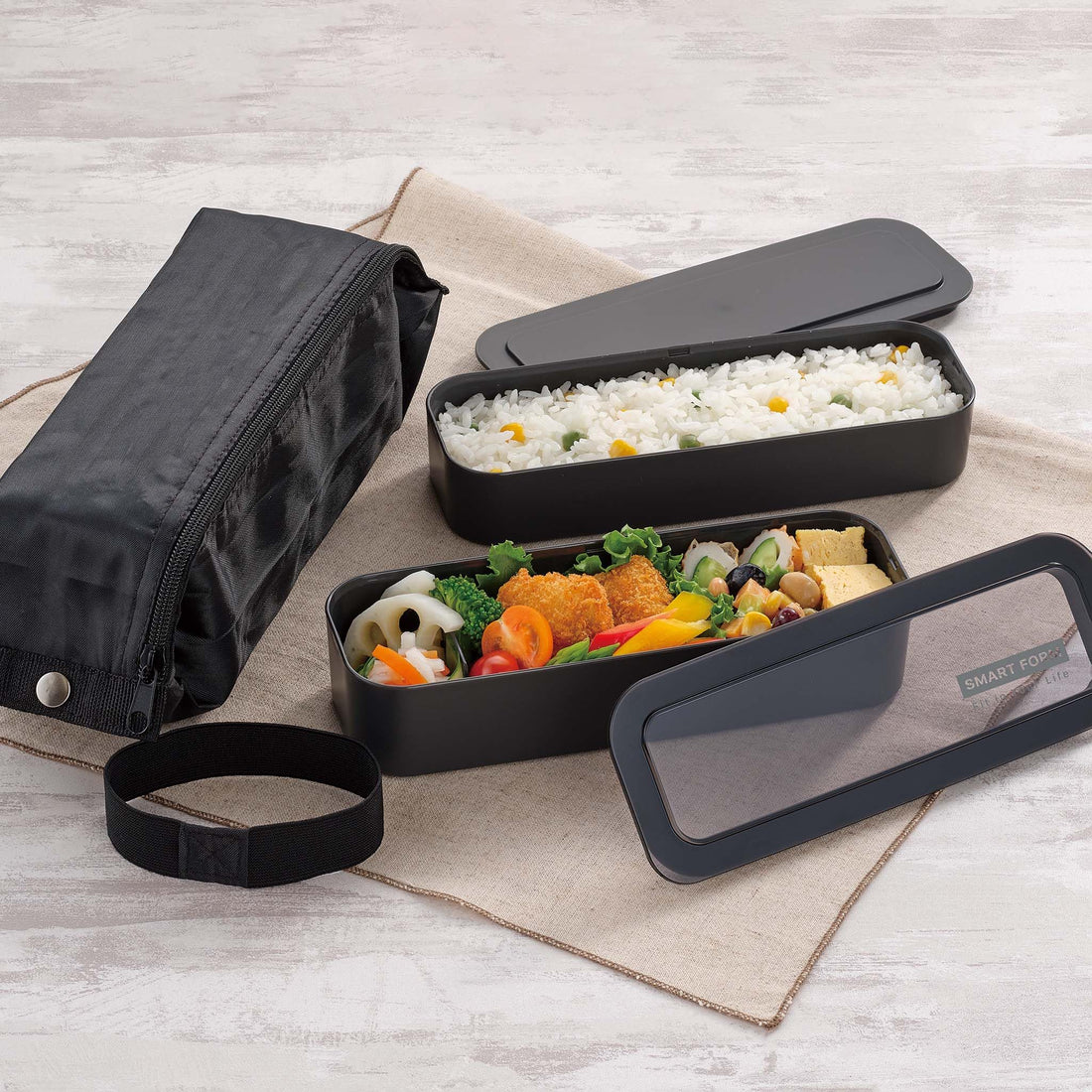 Lustroware 3-Way Slim Lunch Box with Insulated Bag
