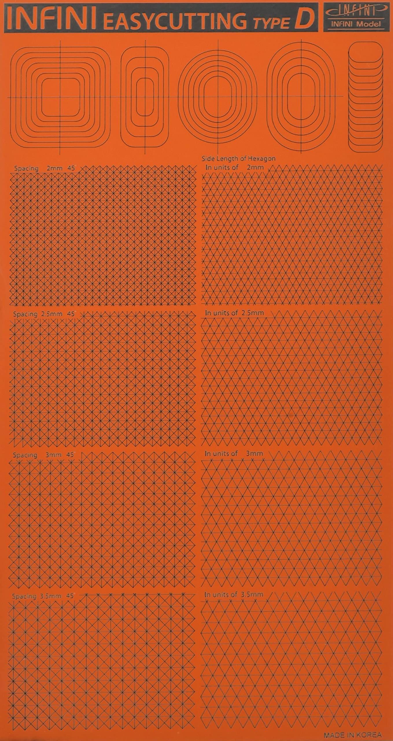 Infini Model IT Series Easy Cutting Mat D for Scale Models