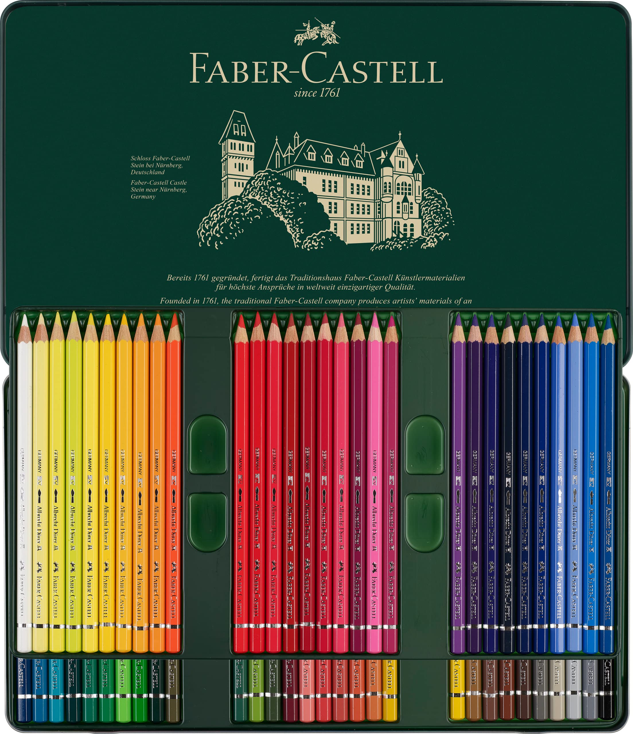 Faber-Castell Albrecht Dürer Watercolor Pencils Set of 60 in Tin