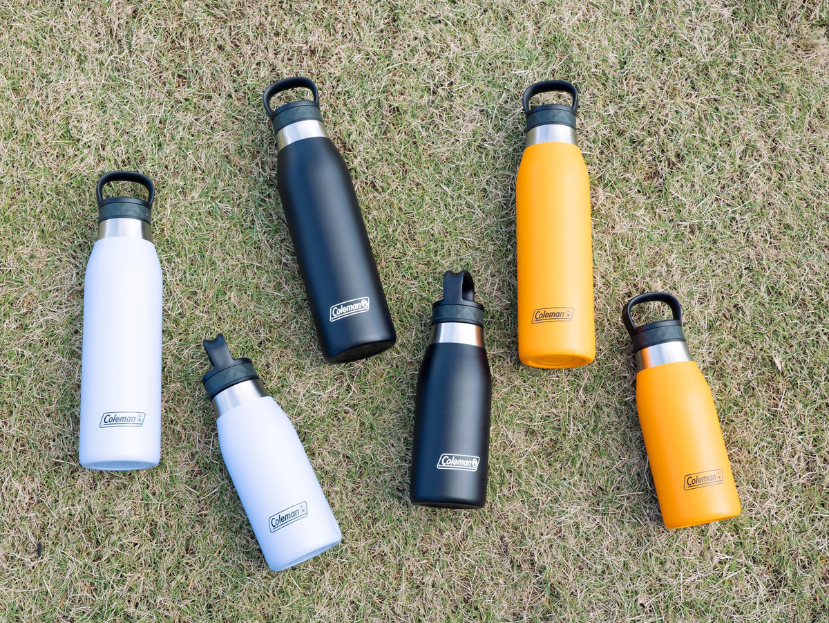 Coleman Double Stainless Steel Bottle 350 Black Vacuum Insulated Water Bottle