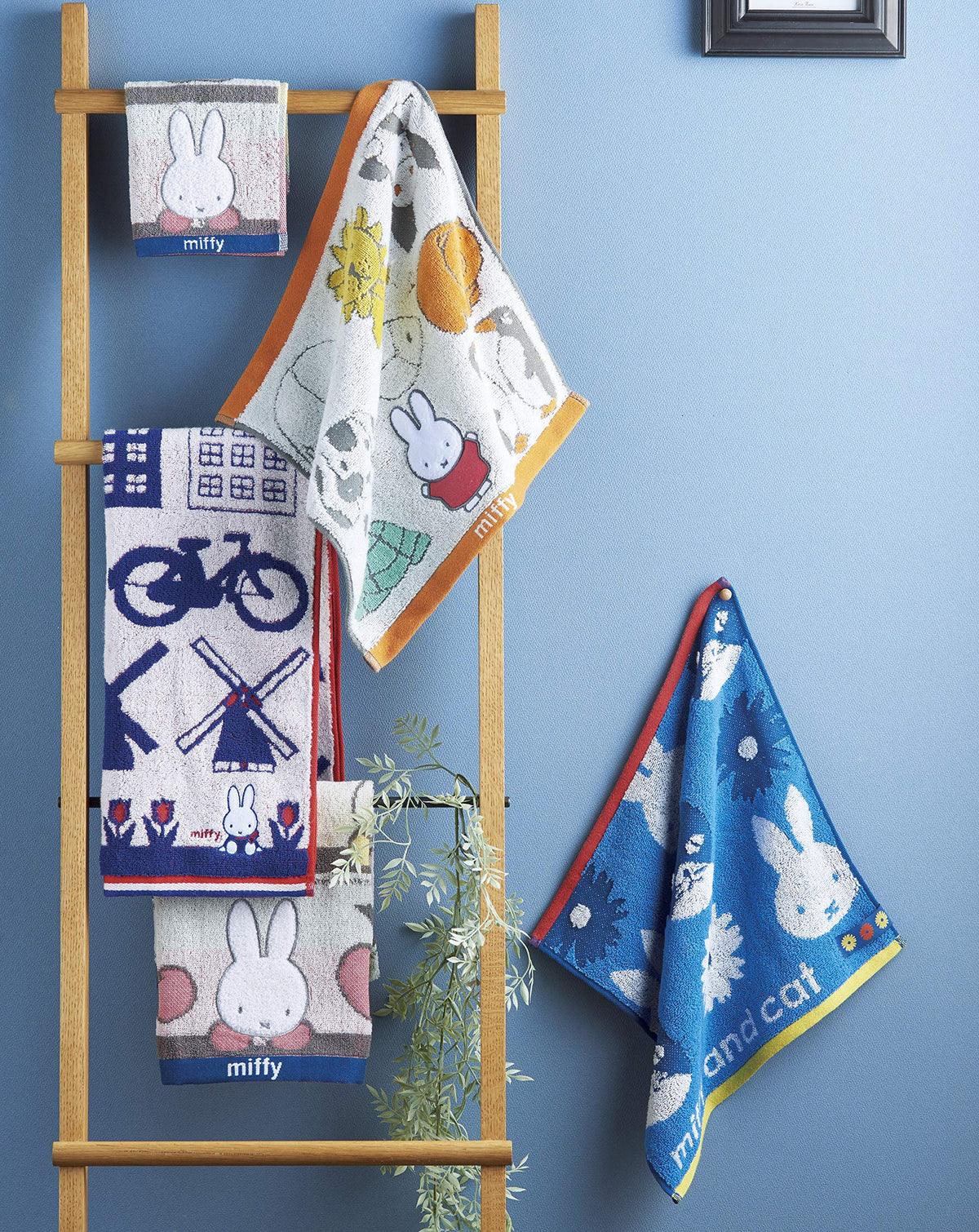 Marushin Face Towel Miffy Fruits 34x80cm Cotton 100%
