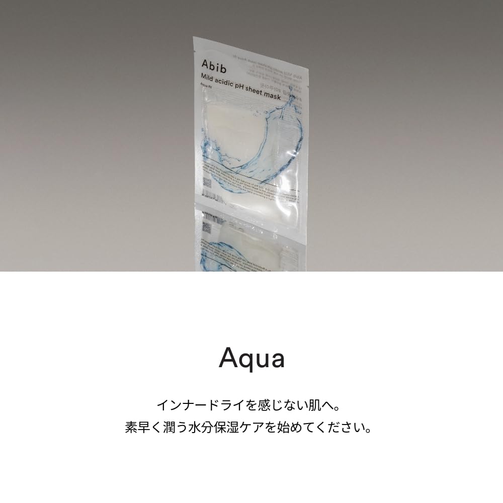 Abib Weak Acid Sheet Mask Pack Aqua Fit 10 Sheets for Japanese Skincare