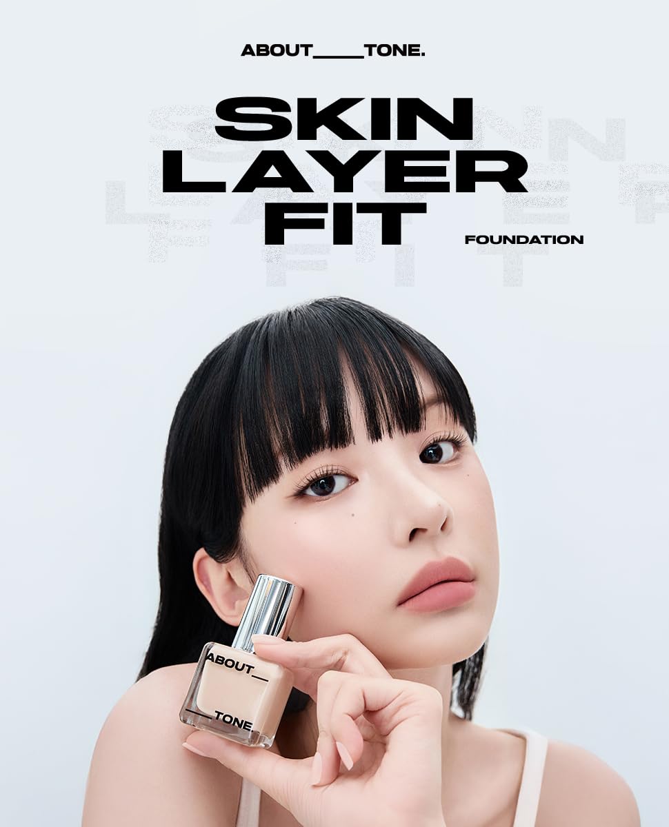 ABOUT TONE Skin Layer Fit Foundation Natural 30ml for Japanese Beauty