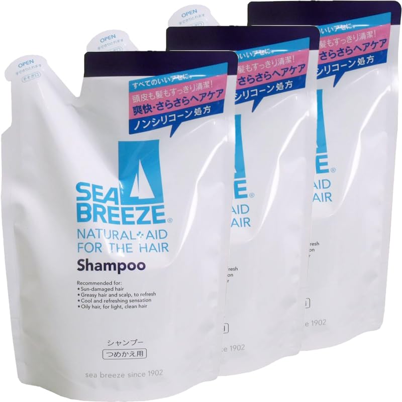 Ace Organic Nature Shampoo Refill 400mL x3 for Japanese Hair Care