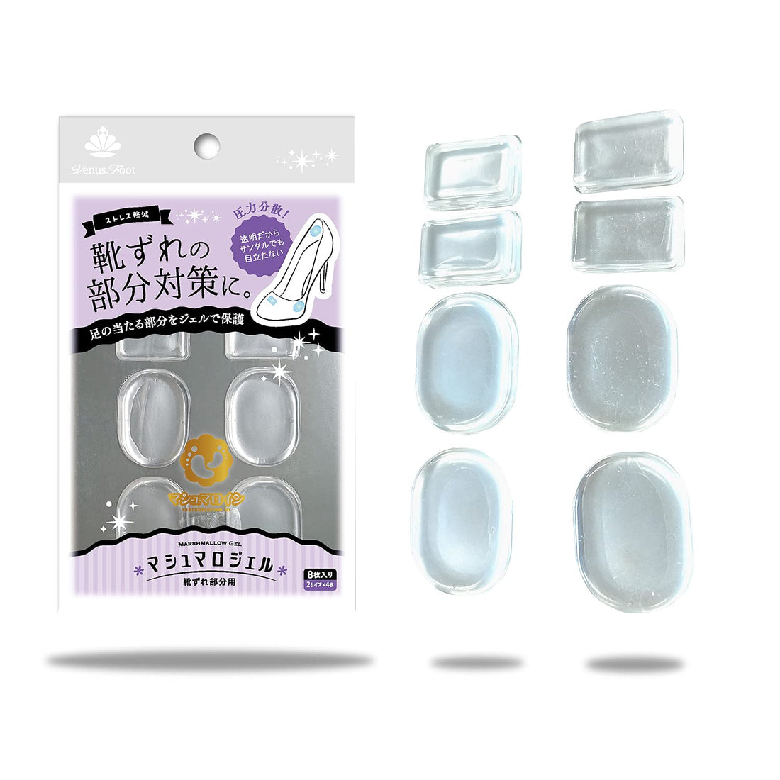 Soft Gel Pads for Reducing Blisters for Women Clear F