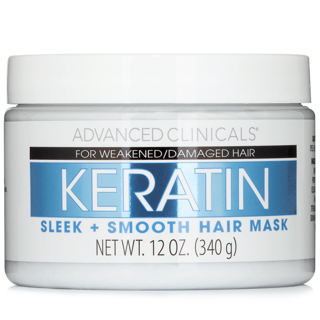 Advanced Clinicals Keratin Hair Mask Non-Sticky Formula 340g