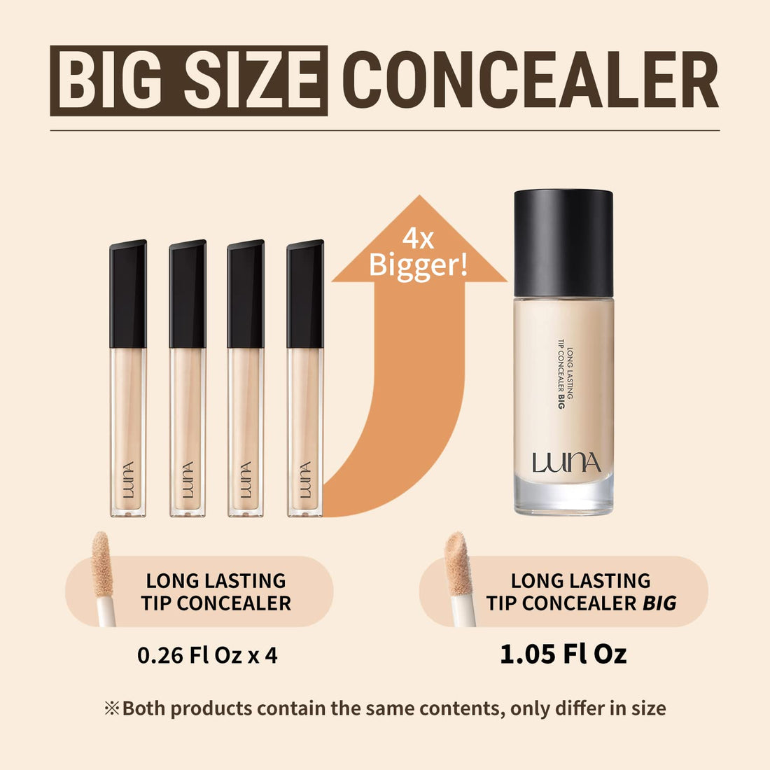 AEKYUNGLUNA LUNA Long Lasting Big Size Concealer Skin Cover Beige
