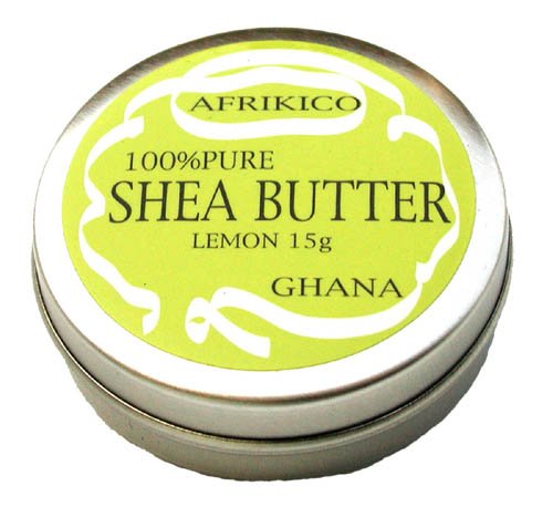 Afurikiko Shea Butter 100% Unrefined Lemon 15g for Hydration