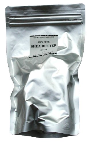Afurikiko Unrefined Shea Butter Natural 200g for Moisturizing
