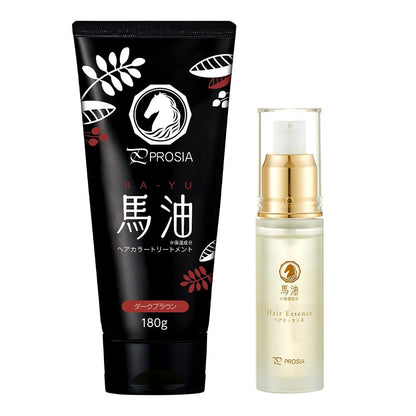 Aimedia Horse Oil Hair Color Treatment 180g Rich Dark Brown