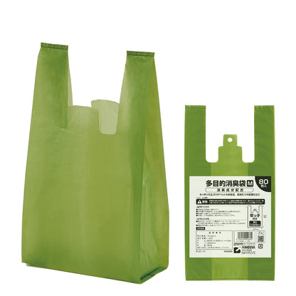 Aimedia Multi-Purpose Deodorizing Bags 80 Sheets M Size (Approx. 6L) Odor-Proof Bags Garbage Bags Disposal Bags Deodorizer Food Waste Baby Diapers Care Pets Toilet Menstrual Non-Odorant