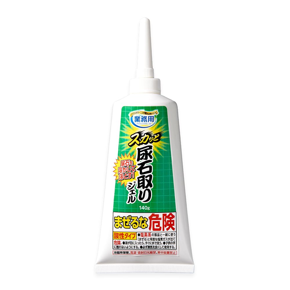 Aimedia Skattu Urine Scale Remover Gel 140g Urine Scale Remover Toilet Cleaner Commercial Use Made in Japan Cleaning Agent Toilet Cleaning Stains Odor
