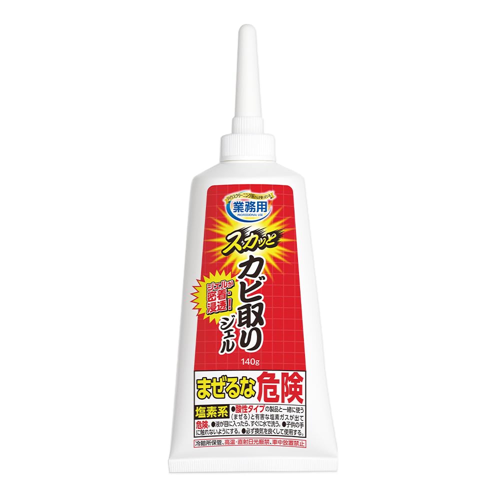 Aimedia Skatutto Mold Removal Gel 140g Mold Removal Tube Type Bathroom Cleaner Commercial Use Made in Japan Bath Cleaner Adhesive Gel Anti-Mold Bath Cleaning