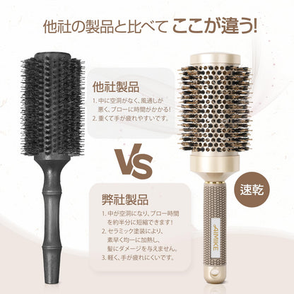 AIMIKE Round Brush for Hair Styling with Nano Ceramic Ion Technology