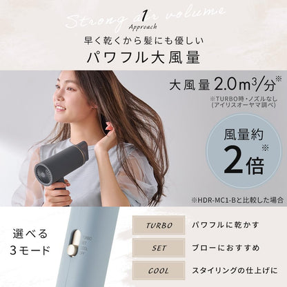 IRIS OHYAMA MiCOLA Hair Dryer with Infrared Technology