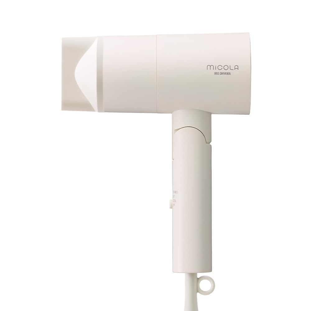 IRIS OHYAMA Hair Dryer High Airflow Lightweight Ionic HDR-M101-W Off White