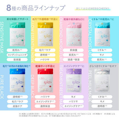 ALFACE Crystal Moisture Face Mask 4 Sheets for Dull Skin Care