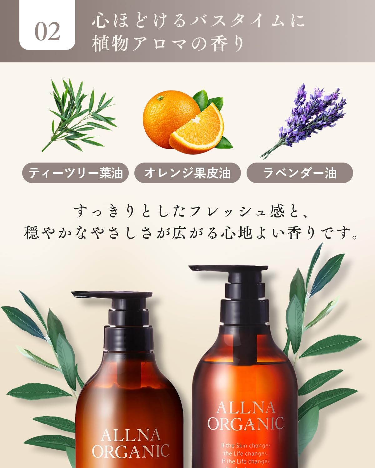 ALLNA ORGANIC Shampoo et Après-shampoing Set pour des Cheveux Soyeux 500ml