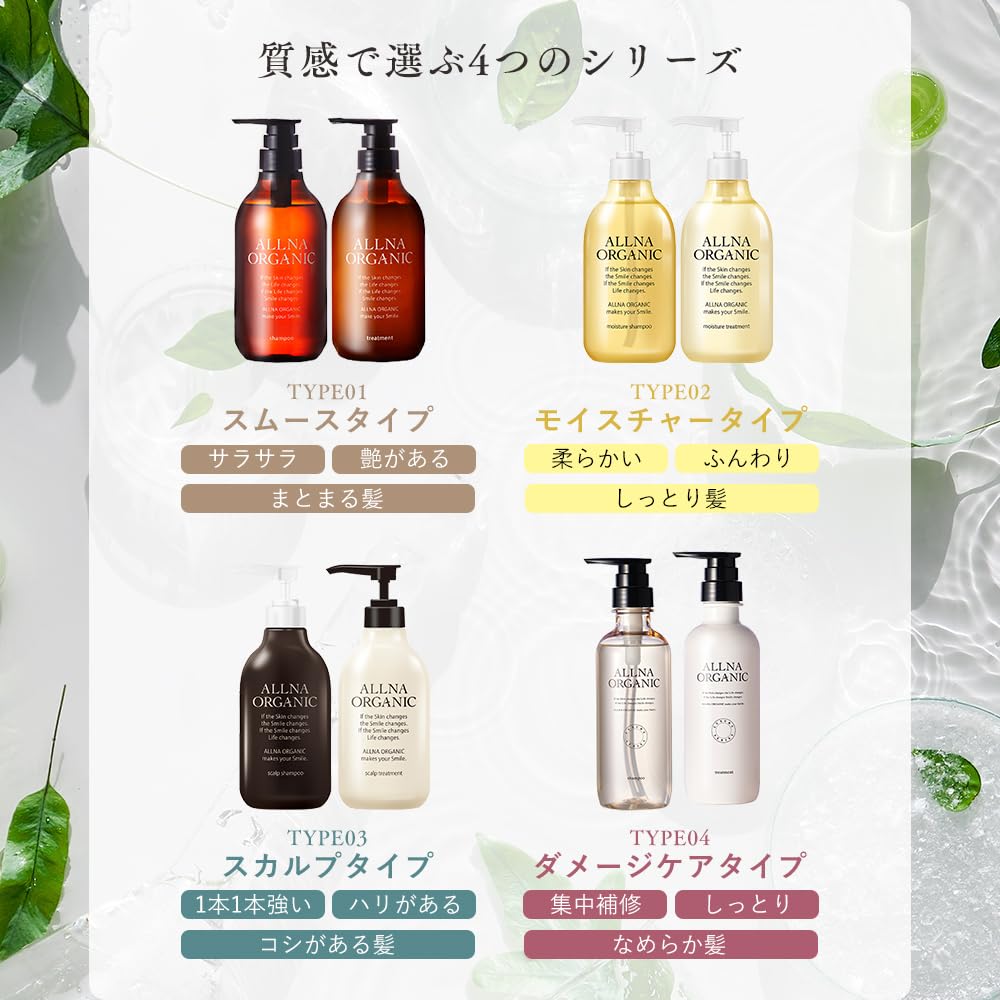 ALLNA ORGANIC Shampoo 500ml pour cheveux sains et éclatants